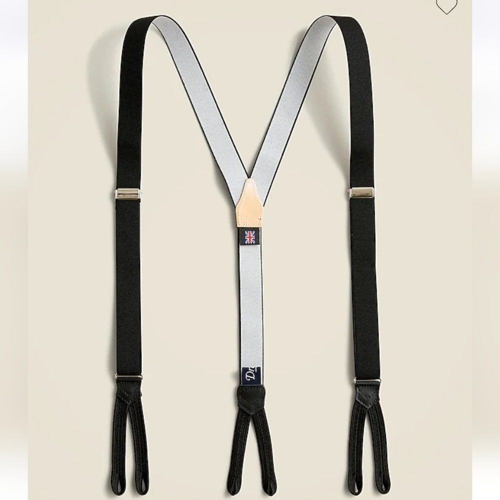 Drake's of England Suspenders / Braces - Black